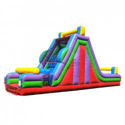 rockclimb retro 3qtr 1649899082 40 Ft Obstacle and Rock Climb Dual Lane Slide